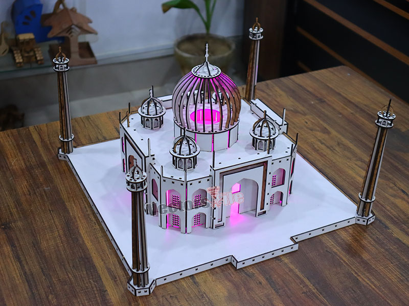 Laser Cut Taj Mahal 3D Wooden Puzzle Model Kit