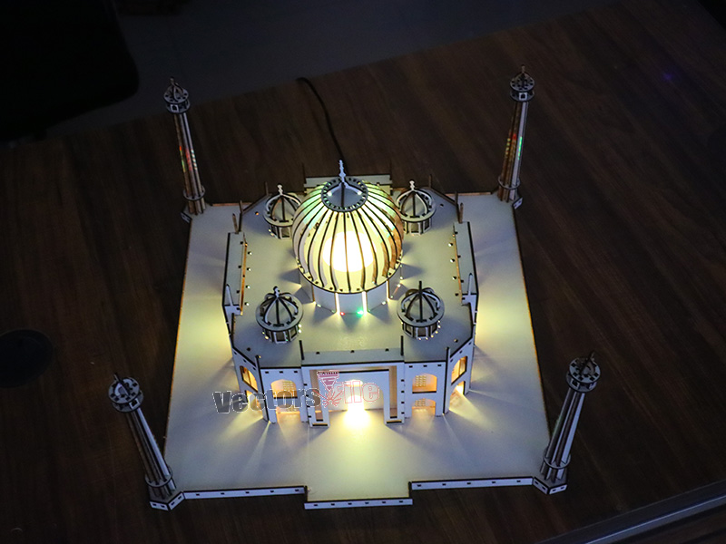 Laser Cut Taj Mahal 3D Wooden Puzzle Model Kit
