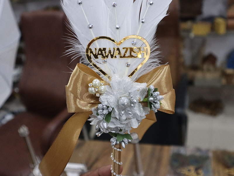 Laser Cut Mubarak and Qabool Hair Customized Cutout for Nikah Pen Template