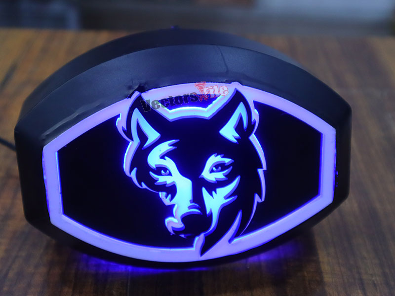 Laser Cut Fox Angry Face Cutout Acrylic Template