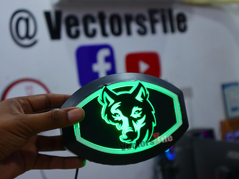 Laser Cut Fox Angry Face Cutout Acrylic Template