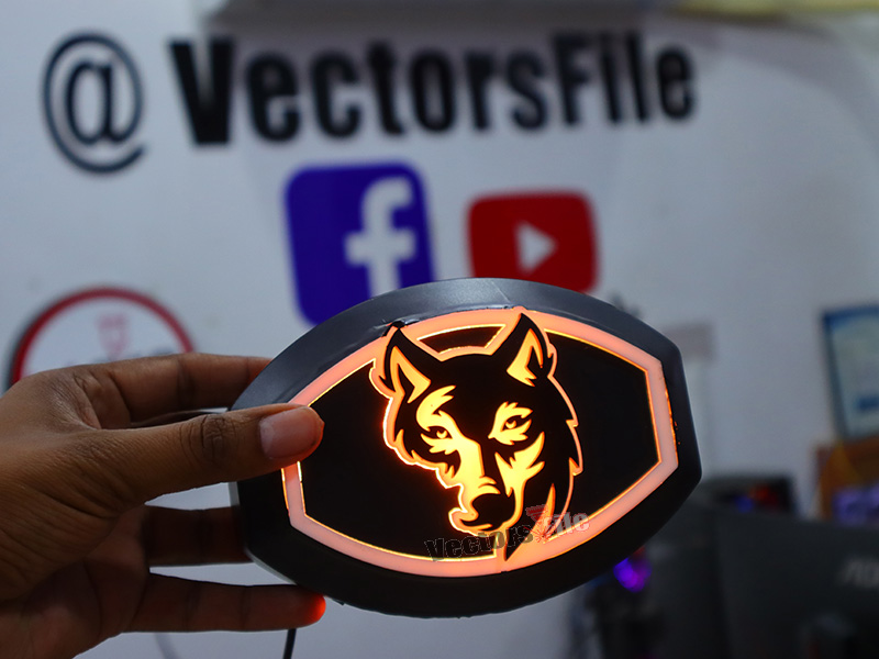 Laser Cut Fox Angry Face Cutout Acrylic Template