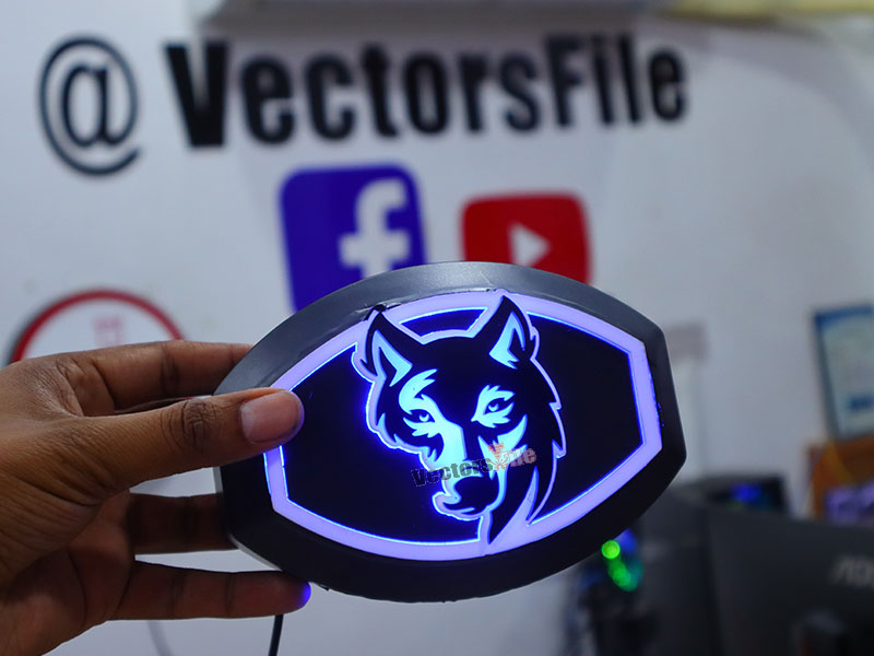 Laser Cut Fox Angry Face Cutout Acrylic Template