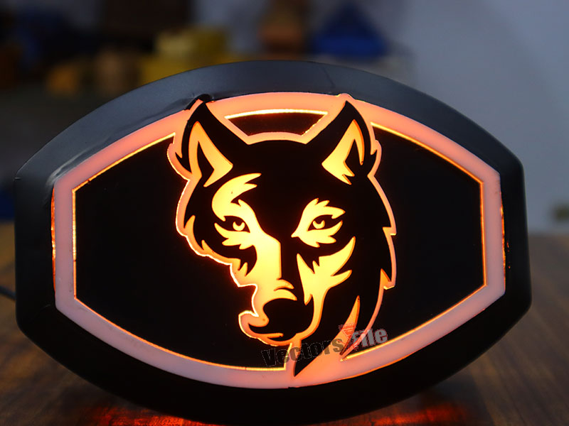 Laser Cut Fox Angry Face Cutout Acrylic Template