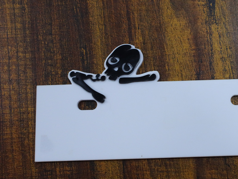 Laser Cut Sad Skull Vector Cutout Template