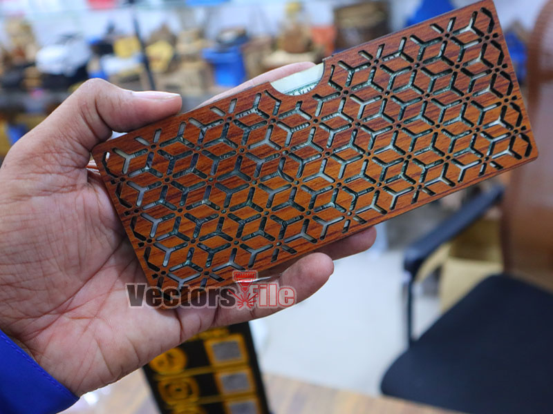 Laser Cut Customized Wooden Cash Envelope Design