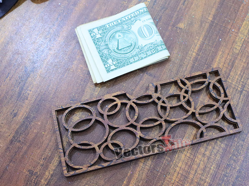 Laser Cut Cash Pouch Wooden Envelope Template