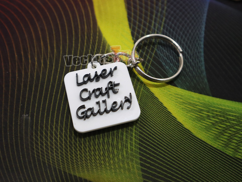 Laser Cut Custom TikTok ID Acrylic Keychain Template