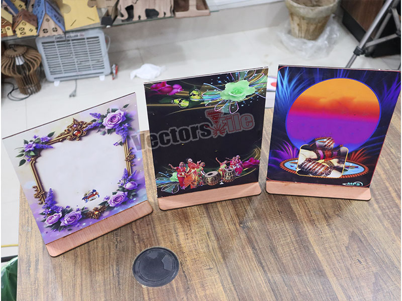 Laser Cut Wooden Simple Display Stand Design