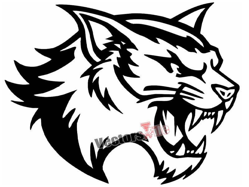 Laser Cut Angry Tiger Face Cut Out Vector Design