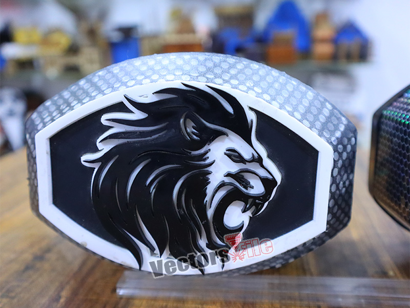 Laser Cut Angry Lion Face Cutout Template