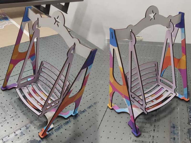 Laser Cut Dollhouse Furniture Swing Toy Model for Kids