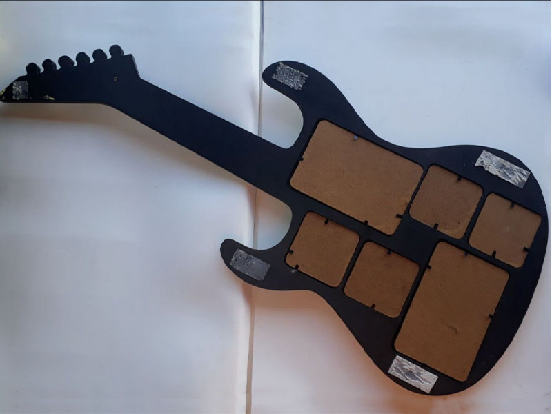 Laser Cut Guitar Photo Frame Design