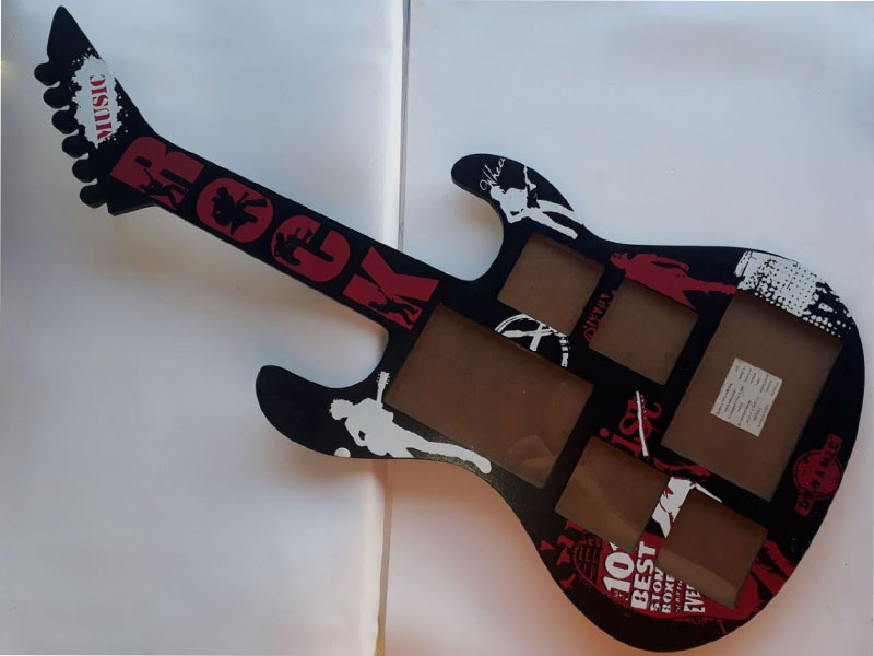 Laser Cut Guitar Photo Frame Design