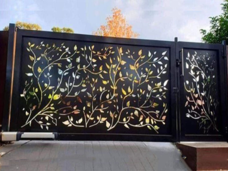 Laser Cut Metal Main Door Panel Design