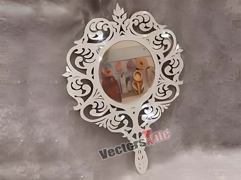 Laser Cut Bride Mirror Frame for Wedding Decoraitong