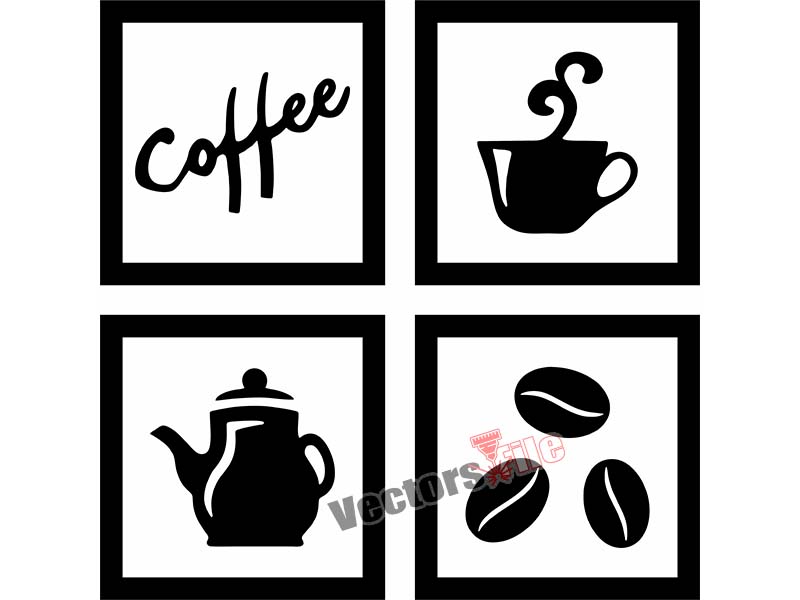 Laser Cut Wooden Cafe Frame for Wall Decor Idea