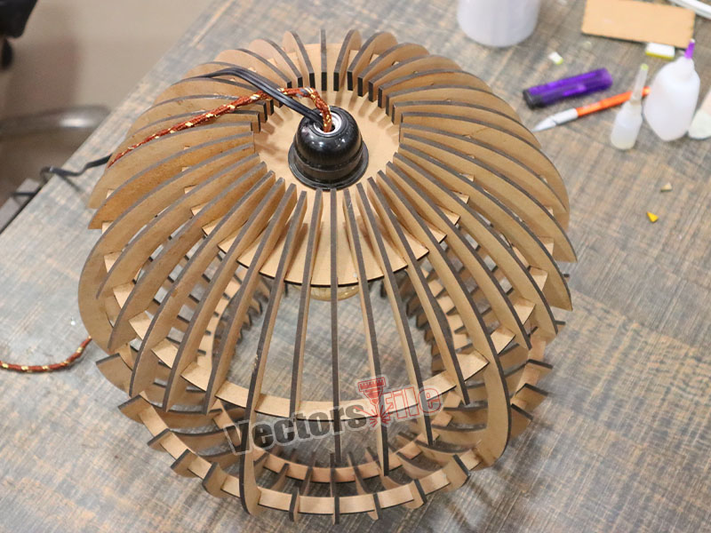 Laser Cut Modern Globe Pendant Hanging Lamp Design