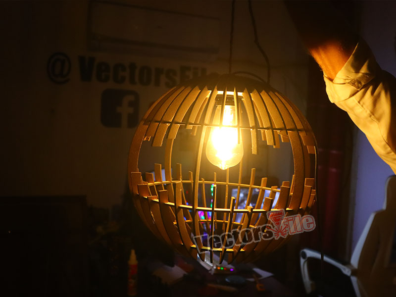 Laser Cut Modern Globe Pendant Hanging Lamp Design