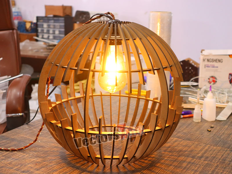 Laser Cut Modern Globe Pendant Hanging Lamp Design