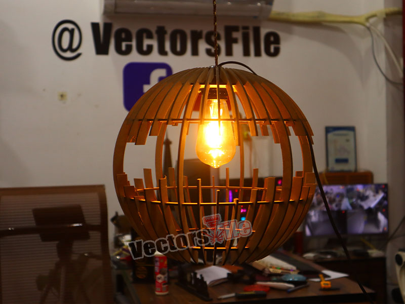 Laser Cut Modern Globe Pendant Hanging Lamp Design