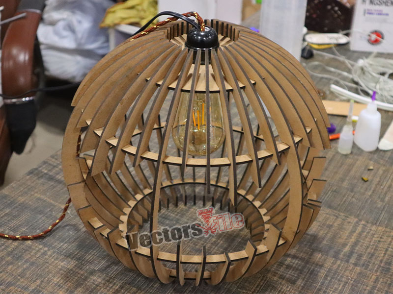 Laser Cut Modern Globe Pendant Hanging Lamp Design