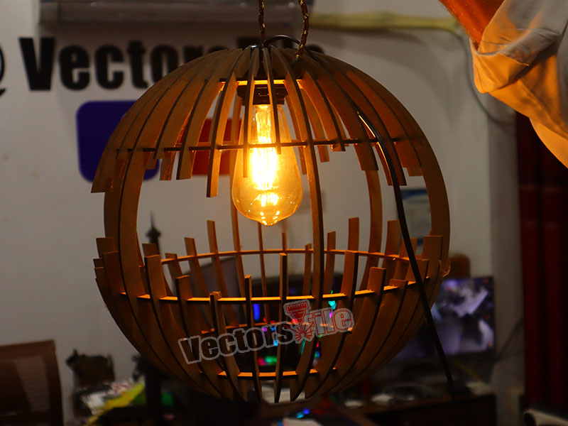 Laser Cut Modern Globe Pendant Hanging Lamp Design