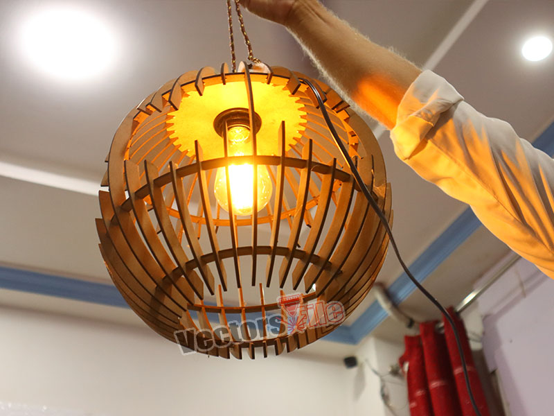 Laser Cut Modern Globe Pendant Hanging Lamp Design