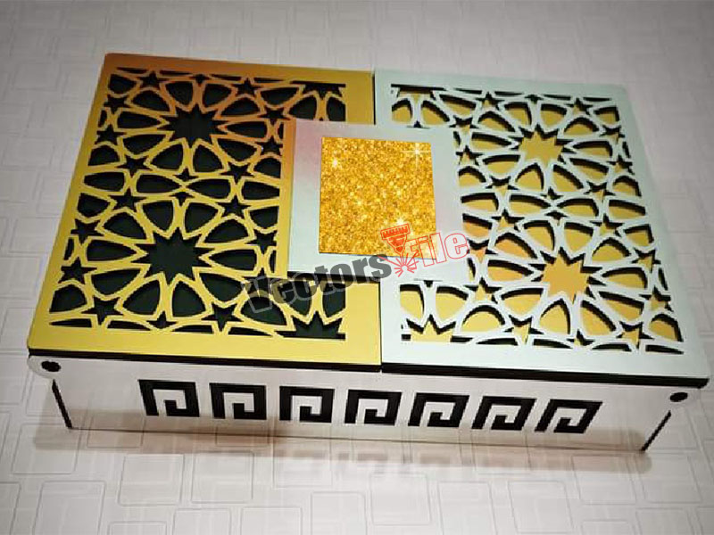 Laser Cut Wooden Decorative Gift Box Design