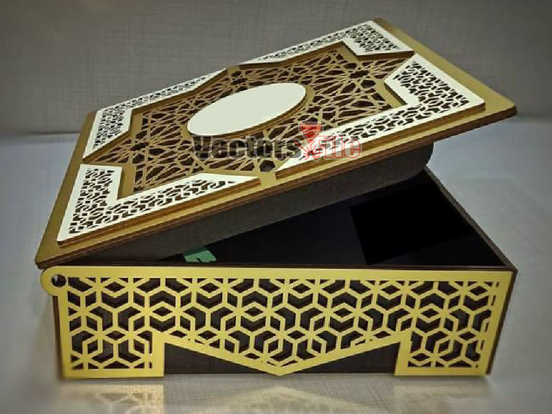 Laser Cut Decorative Wedding Gift Box Design