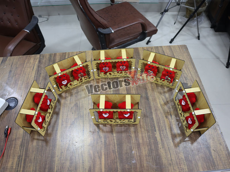 Laser Cut Love Teddy Bear Anniversary and Birthday Gift Item