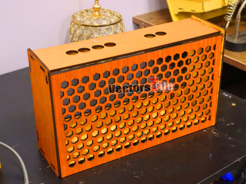 Laser Cut Wifi Router Storage Box Wood Shelf Wall Hangings Bracket Cable Organizer