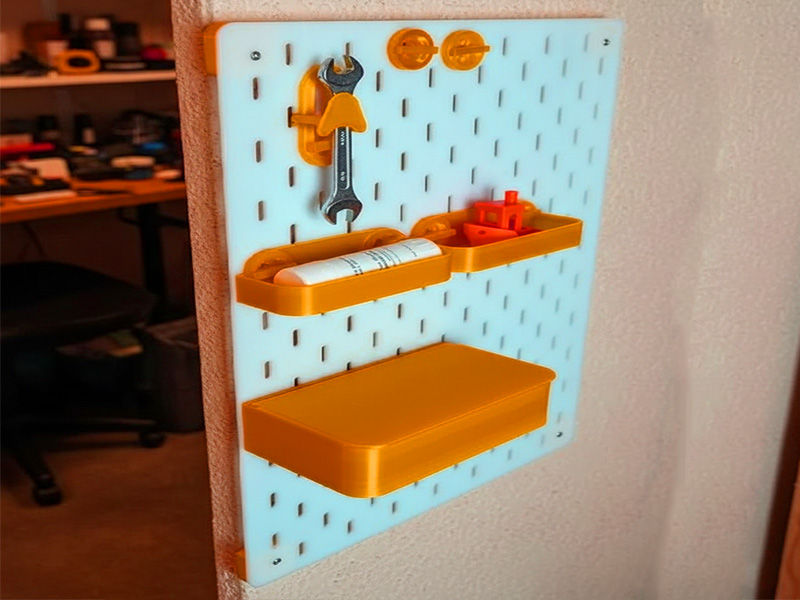 Laser Cut Pegboard for Hanging Accessories Display