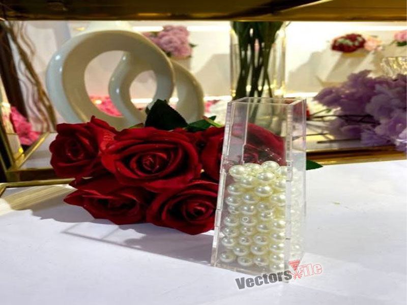 Laser Cut Acrylic Flower Vase Template