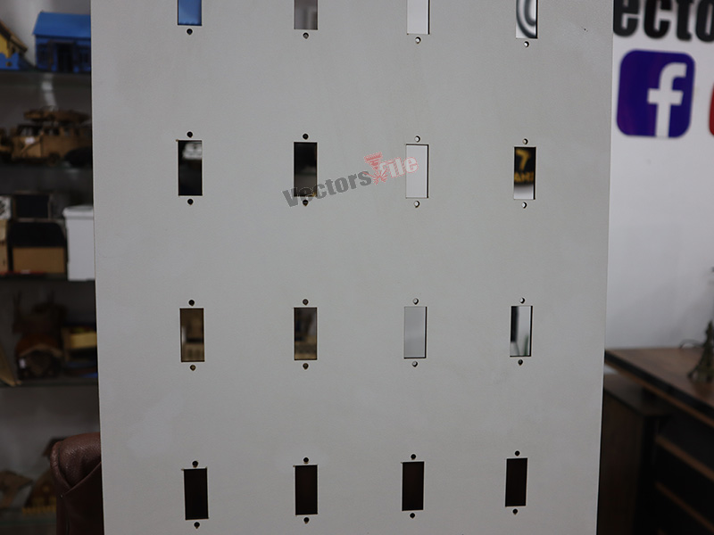 Laser Cut Electrical Switches and Lights Display Board Design