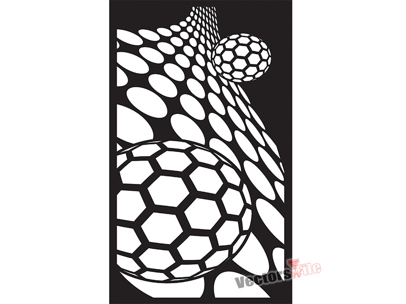 Laser Cut Ball Shape 3D Illusion Grill Design
