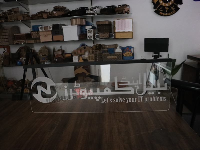 Laser Cut Personalized 3D Illusion Signboard Design Acrylic 3D Illusion Lamp