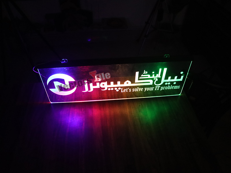 Laser Cut Personalized 3D Illusion Signboard Design Acrylic 3D Illusion Lamp