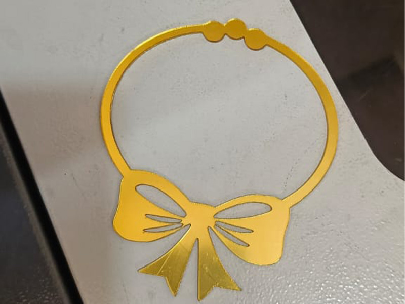 Laser Cut Acrylic Bow Cutouts Design