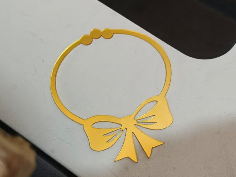 Laser Cut Acrylic Bow Cutouts Design