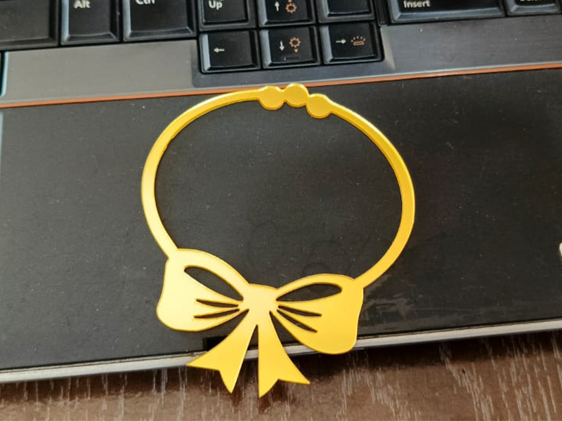 Laser Cut Acrylic Bow Cutouts Design