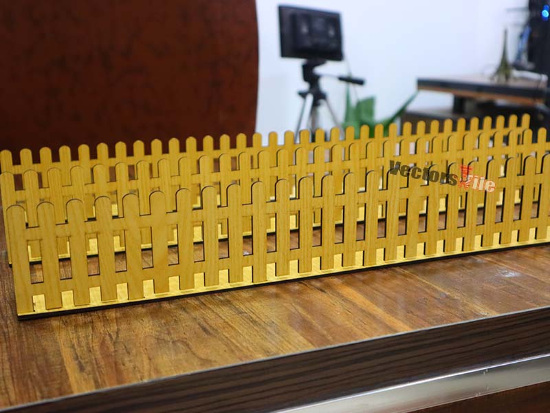 Laser Cut Miniature Wooden Decorative Border Fence Design