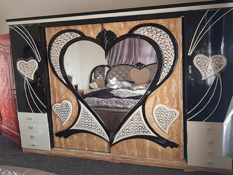 Laser Cut Almirah Door Panel Grill Pattern Design