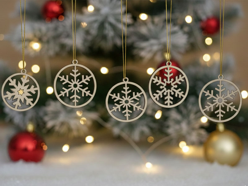 Laser Cut Christmas Pendant for Decoration Item