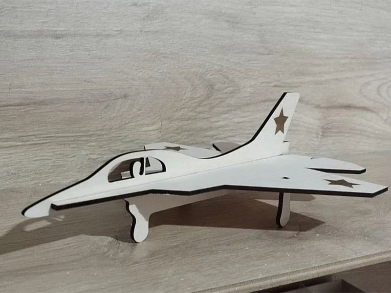 Laser Cut Wooden F 16 Falcon Fighter Jet Toy Model Deinsg