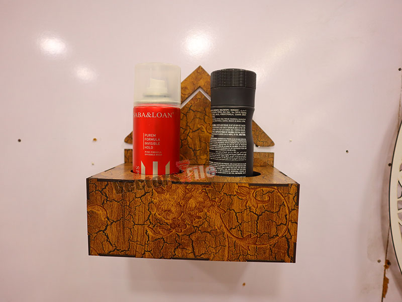 Laser Cut Customises Spray Bottle Wall Mounted Holder