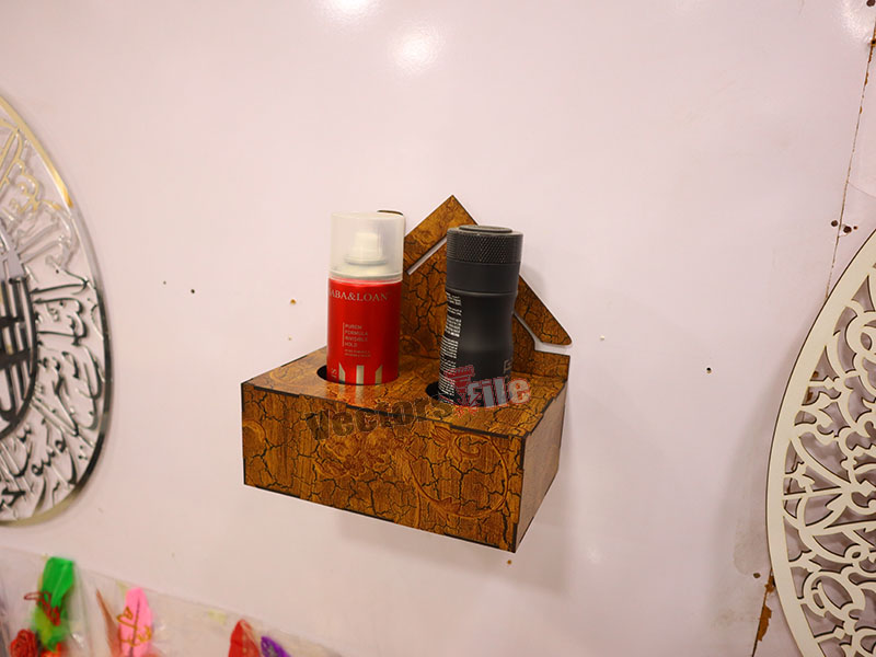 Laser Cut Customises Spray Bottle Wall Mounted Holder