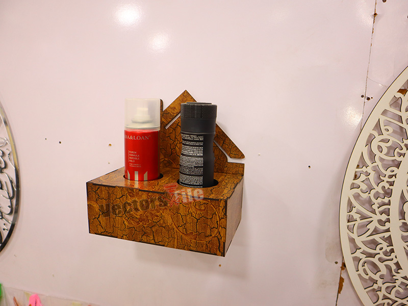 Laser Cut Customises Spray Bottle Wall Mounted Holder