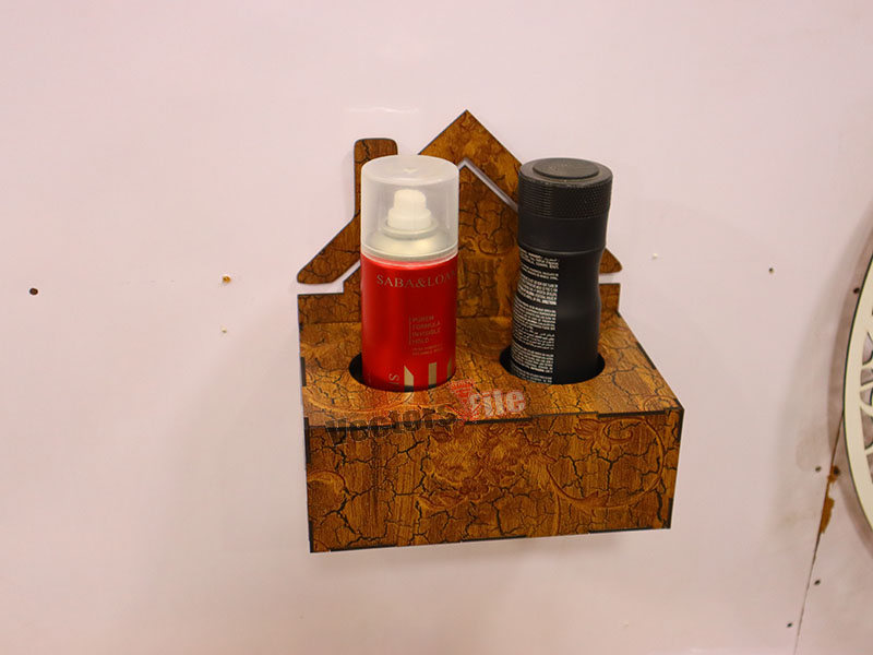Laser Cut Customises Spray Bottle Wall Mounted Holder