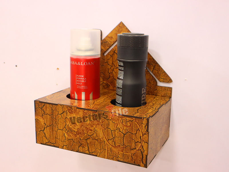 Laser Cut Customises Spray Bottle Wall Mounted Holder